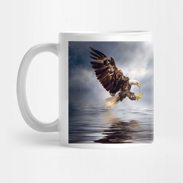 Bald eagle swooping by Tarrby